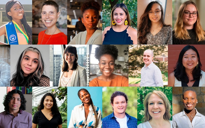 Headshots of recipients of Anti-Racism Collaborative grants