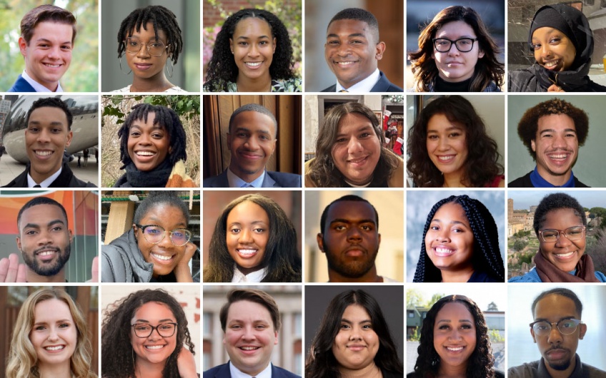 Headshots of the 24 members of the Ford School summer 2022 PPIA cohort
