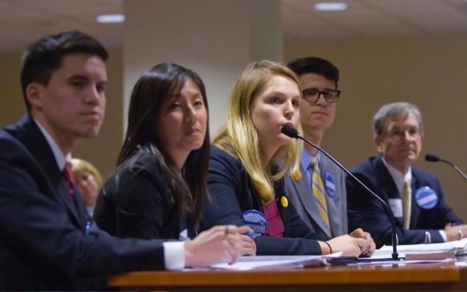 Students testifying at Michigan House committee