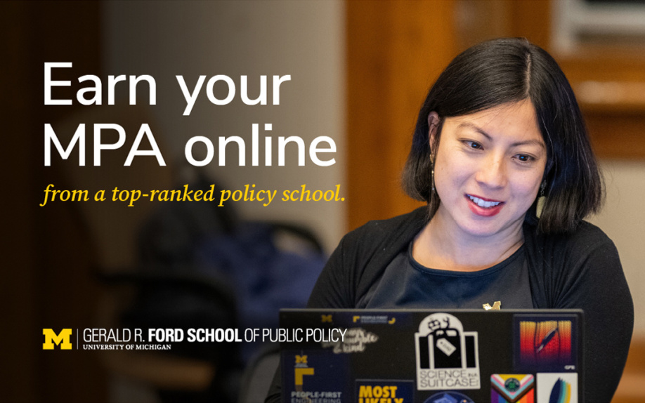 Earn your MPA online from a top-ranked policy school