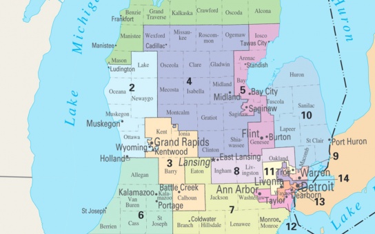 Michigan Congressional Map (113th Congress)