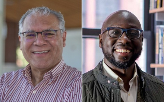 Headshots of Dr. Robert Fatton and Dr. Millery Polyné