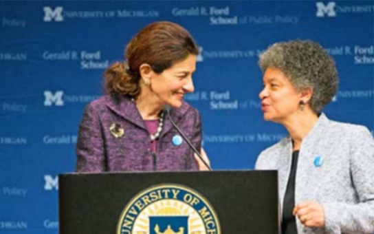 Photo of Susan Collins and Olympia Snowe