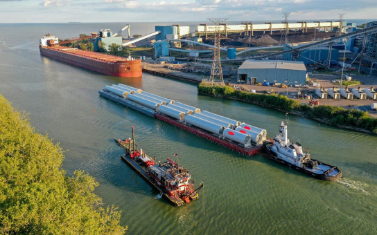 Aerial photo of the Port of Monroe