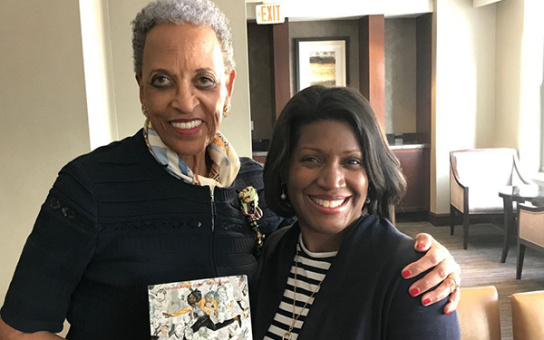 Celeste Watkins-Hayes with Johnnetta Betsch Cole