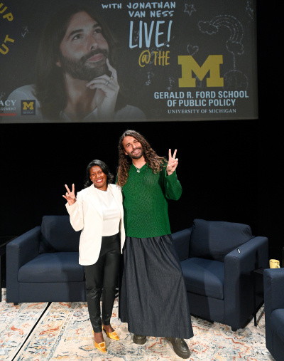 Celeste Watkins-Hayes and Jonathan Van Ness