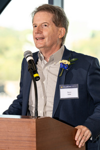 Photo of Barry Rabe at podium