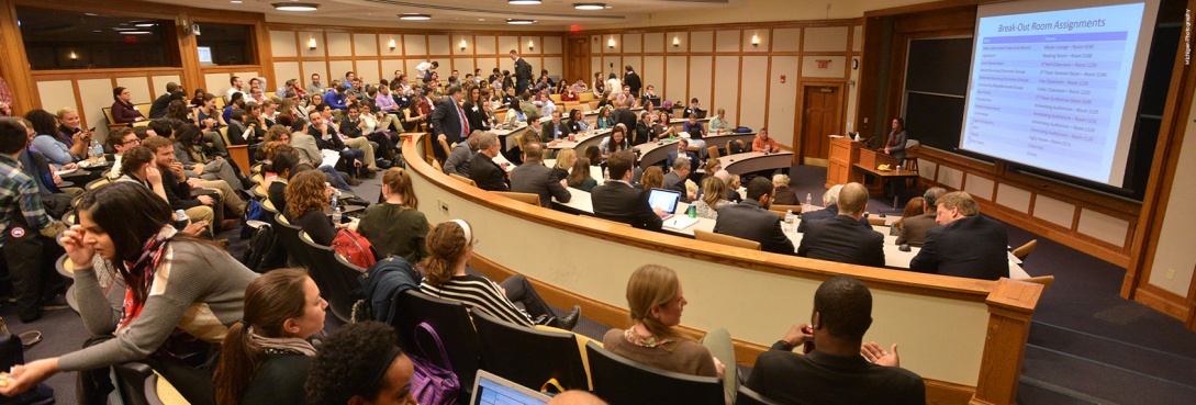 A packed Annenberg Auditorium