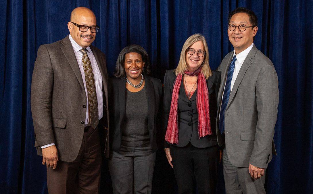 Watkins-Hayes, Lantz, Young Jr., and Ono at Faculty Awards