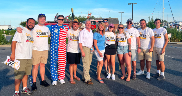 Adam Bressler (BA ’23) interning with Kelly Schultz’s gubernatorial campaign