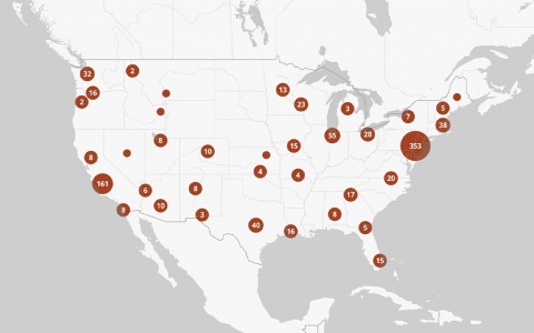 Map of anti-Asian racist incidents during COVID-19, as of May 19, 2021