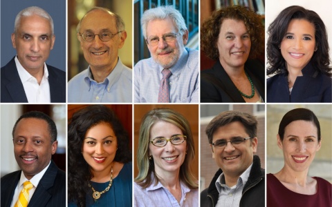 Headshots of Javed Ali, Robert Axelrod, Paul Courant, Susan Dynarski, Adrienne Harris, Earl Lewis, Shobita Parthasarathy, Molly Spencer, David Thacher, Megan Tompkins-Stange