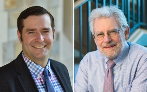 Headshots of Kevin Stange and Paul Courant