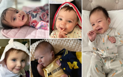Alumni-submitted photos of their newborns
