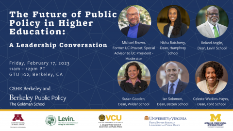 The Future of Public Policy in Higher Education: A Leadership Conversation