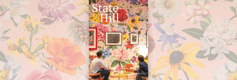 Cover of the Fall 2024 issue of State & Hill on a floral background