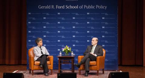 Collins and Bernanke sitting.