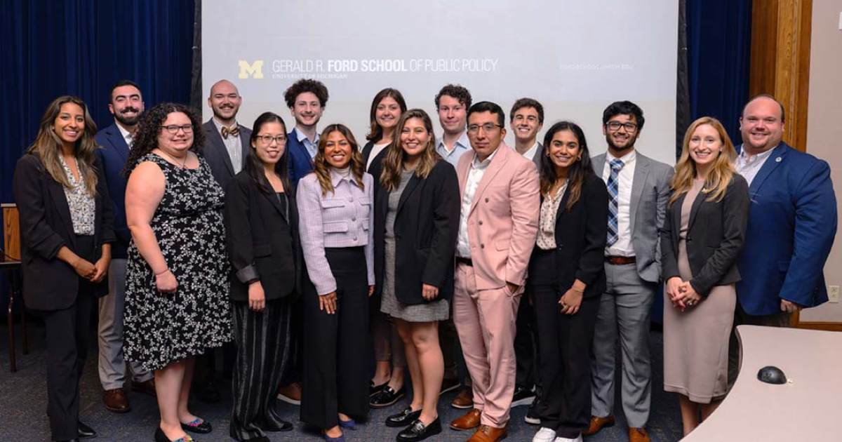 Policy Pitch Competition brings summer internships to life Gerald R