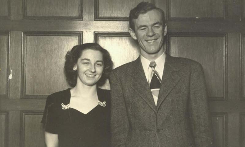 Betty Lou Bidwell (AB '47, MPA '50) and Larry Collins (MPA '50), c. 1948