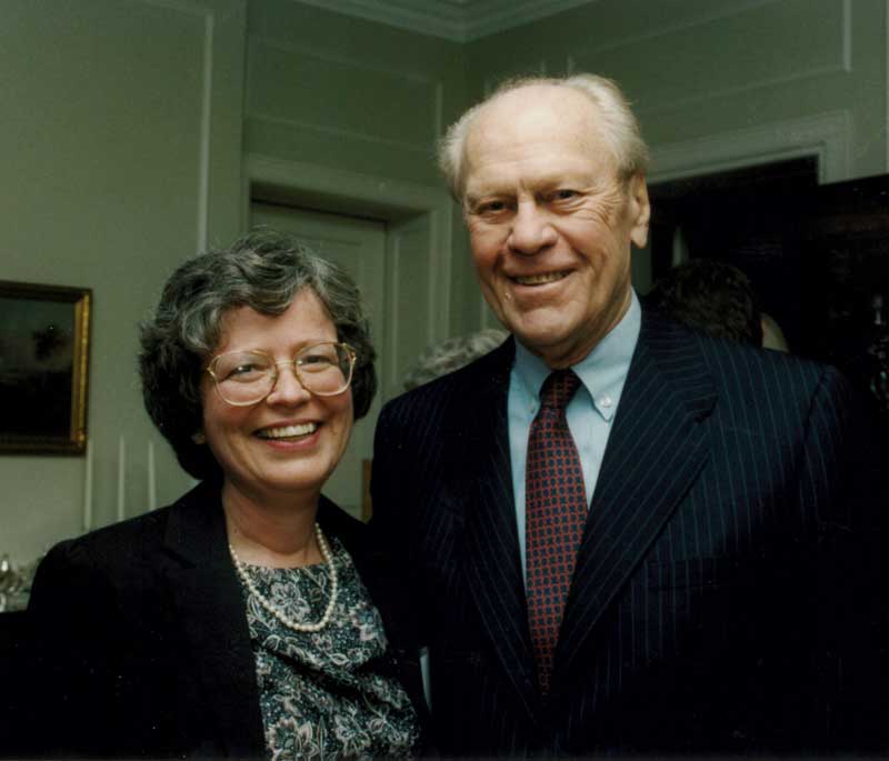 Blank with President Ford